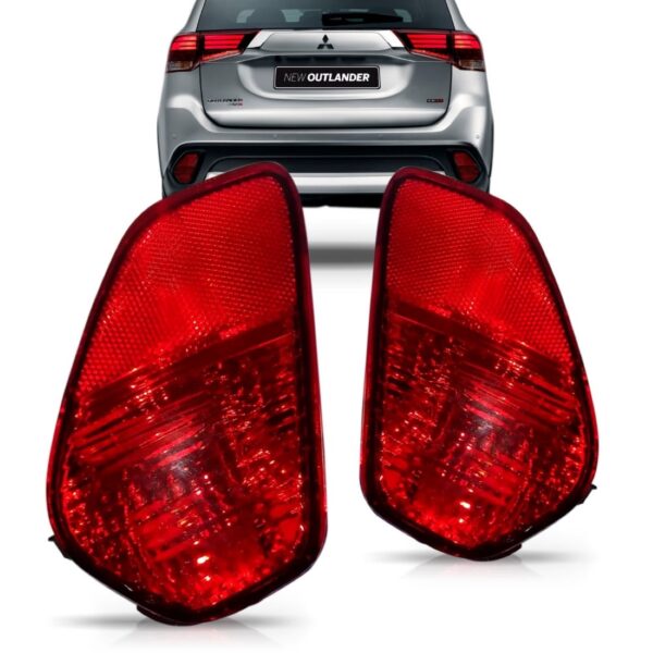 Par Sinaleira Parachoque Traseiro Outlander 2016 2017 2018 Bicolor