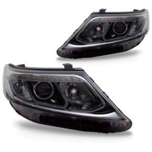 Par Farol Sorento 14 2015 Preto Elet C Motor C Led C Ent Xen