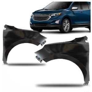 Par Paralama Equinox 2017 A 2018 Cor Preta S/ Furo P/ Pisca