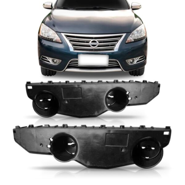 Par Guia Suporte Parachoque Dianteiro Sentra 2014 2015 2016