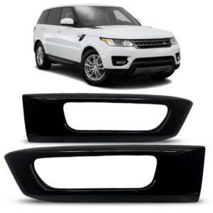 Par Moldura Milha Auxiliar Range Rover Sport 2014 A 2018 Preto