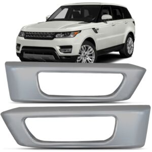 Par Moldura Milha Auxiliar Range Rover Sport 14 A 18 Prata Prata Ambos Os Lados