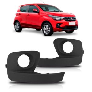 Par Tela Frontal Auxiliar Milha Mobi 2016 2017 2018 Com Furo Preto