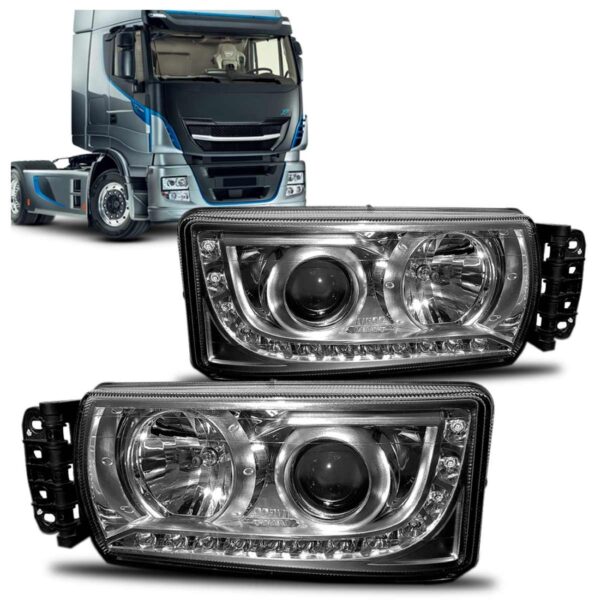 Par Farol Stralis 2013 14 A 2018 Manual Com Projetor Com Led