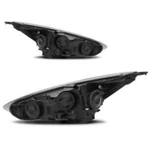 Par Farol Mascara Negra Eletrico Focus 2015 A 2018 Sem Led