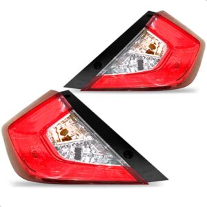 Par Sinaleira Traseira Civic 2016 2017 2018 Canto Com Led