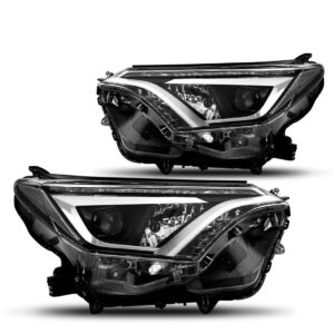 Par Farol Rav4 2017 A 2019 Eletrico C Motor C Led Sem Reator