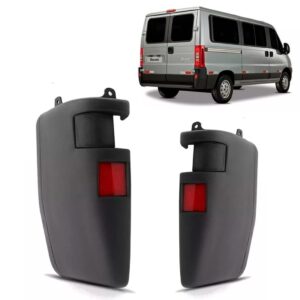 Par Polaina Ponteira Parachoque Ducato 1995 A 2017 Preto