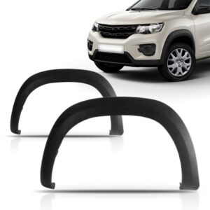 Par Moldura Paralama Renault Kwid 2017 2018 Preto Texturizad