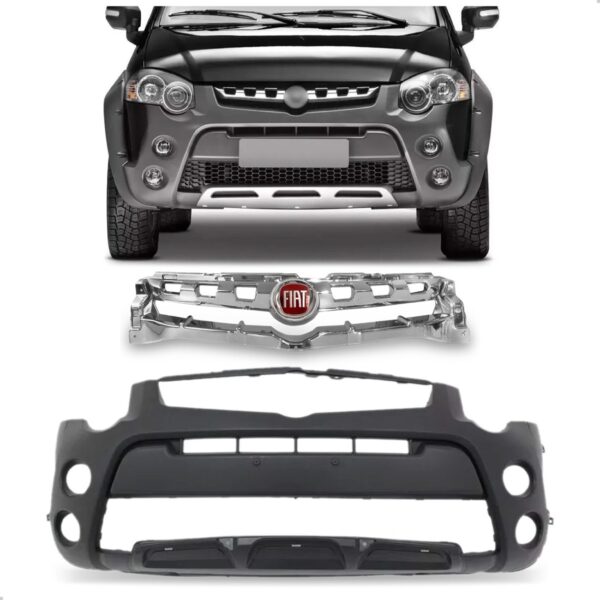 Kit Envolvente Strada 2013 2014 2015 2016 2017 2018 19 2020 Preto