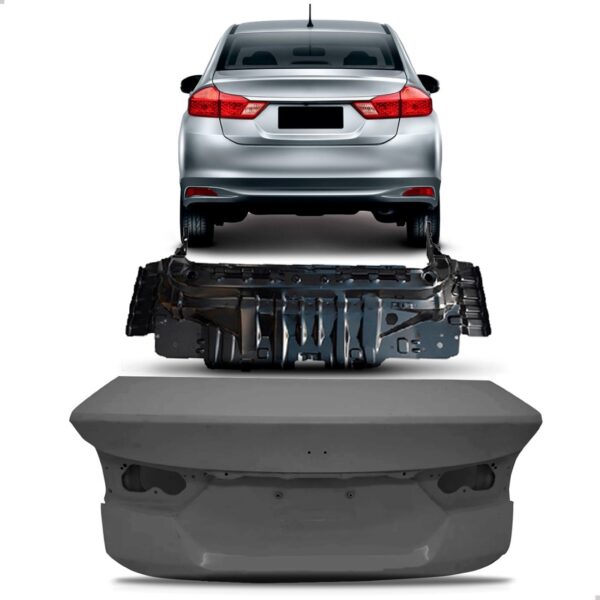 Envolvente Traseiro + Tampa Porta Mala City 2016 2017 2018