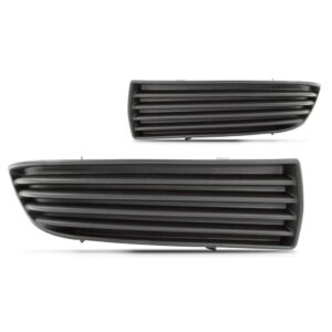 Par Tela Frontal Tampa Moldura Milha Corolla 03/04 Sem Furo Preto