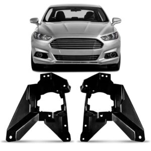 Par Suporte Farol Milha Auxiliar Fusion 2013 2014 2015 2016 Preto Ambos Os Lados