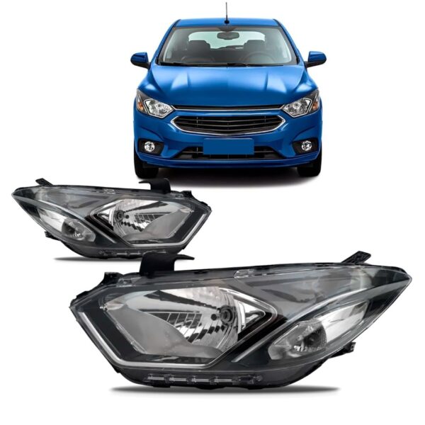 Par Farol Prisma 2017 A 2020 Manual Sem Led Friso Cromado