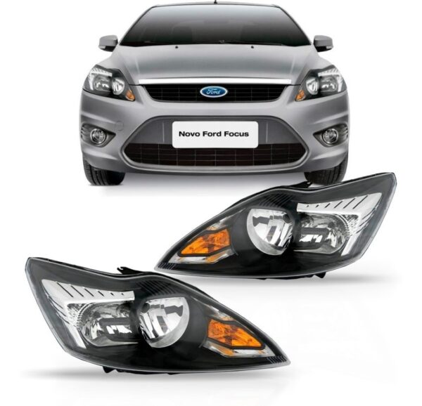 Par Farol Focus Mascara Negra 2009 2010 2011 2012 Direito E Esquerdo