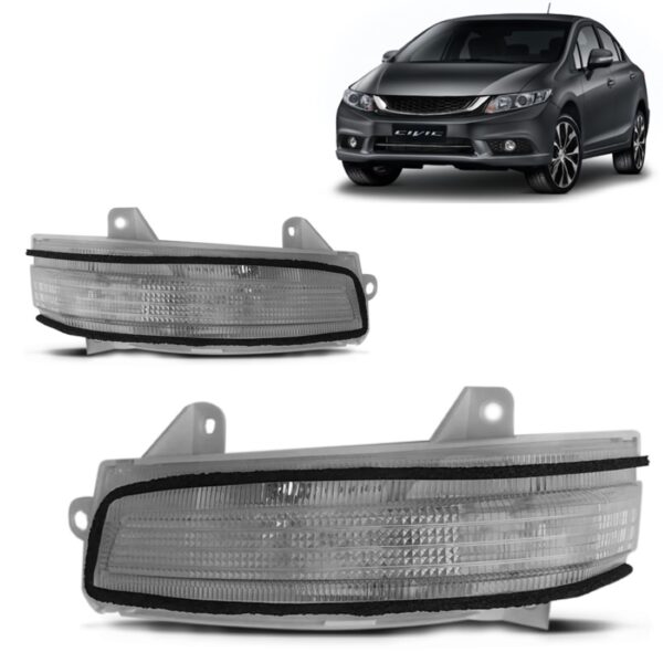 Par Pisca Retrovisor Civic 2012 2013 2014 2015 2016 Novo
