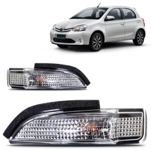 Par Sinaleira Retrovisor Etios 2012 2013 2014 2015 2016 Novo Prateado
