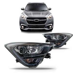 Par Farol Dianteiro Tiggo 5x 19 20 Eletrico Com Motor E Led