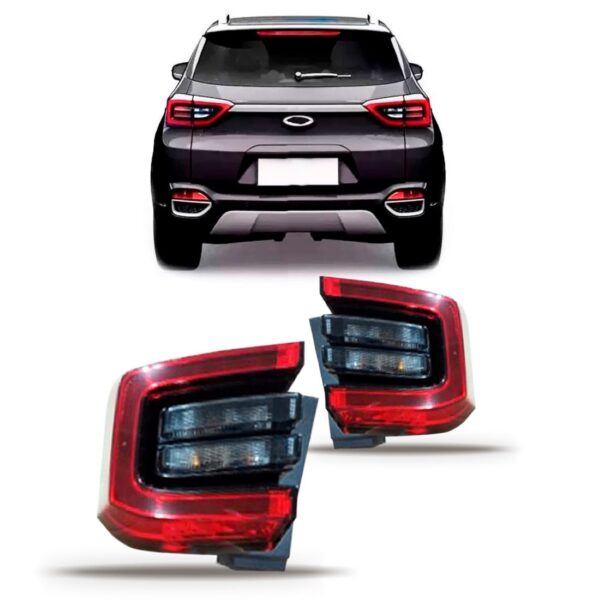 Par Sinaleira Traseira Tiggo 5x 2019 2020 2021 2022 Canto Vermelho