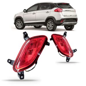 Par Sinaleira Parachoque Traseira Tiggo 2 2018 2019 Vermelho