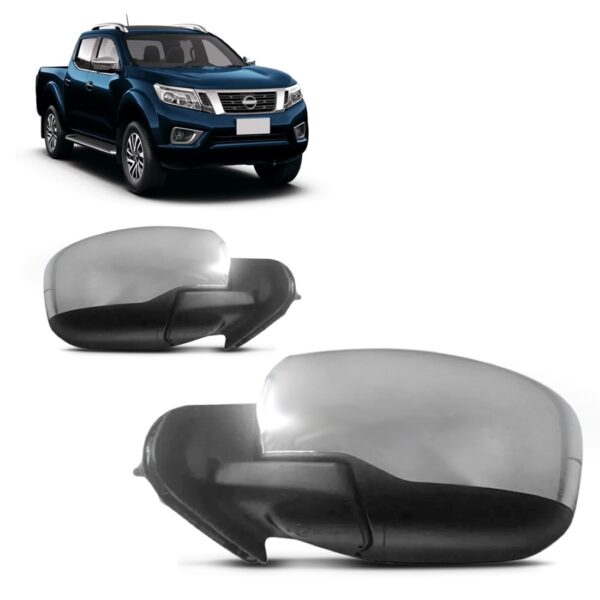Par Retrovisor Frontier 2017 2018 2019 Eletrico Capa Cromada