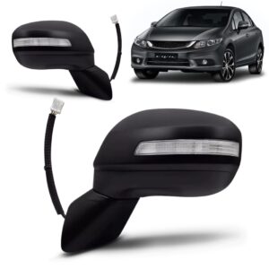 Par Retrovisor Civic 2012 2013 2014 A 2016 Eletrico C/ Pisca