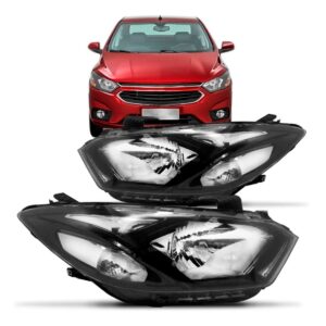 Par Farol Prisma 2017 18 19 2020 Manual Sem Led Friso Preto