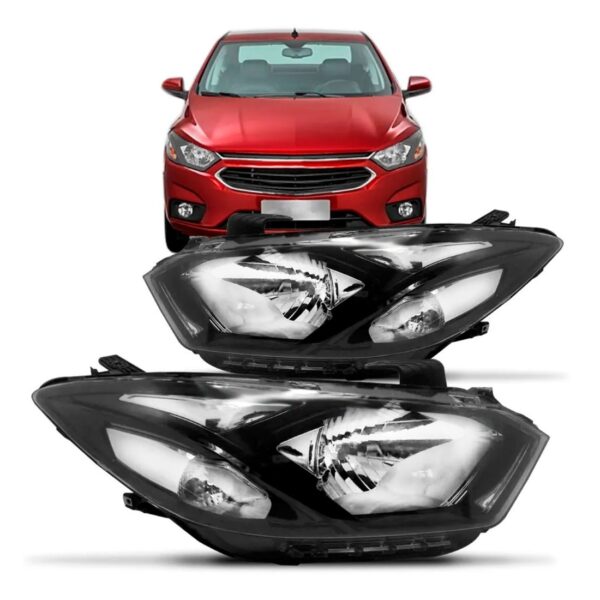 Par Farol Prisma 2017 18 19 2020 Manual Sem Led Friso Preto