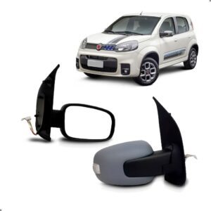 Par Retrovisor Uno 2015 A 2017 Eletrico Com Pisca Tilt Down