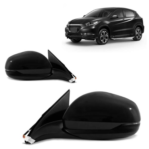 Par Retrovisor Hrv 2016 A 2021 Eletrico Retratil Com Pisca
