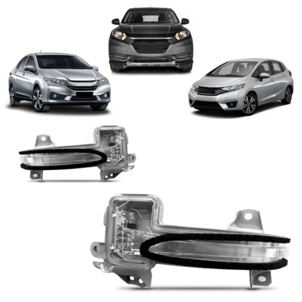 Par Sinaleira Retrovisor Honda Hrv 2016 2017 2018 2019 Novo