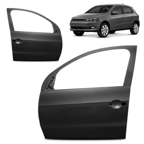 Par Porta Dianteira Gol G8 2019 A 2022 Dianteira Ambos Os Lados Preto