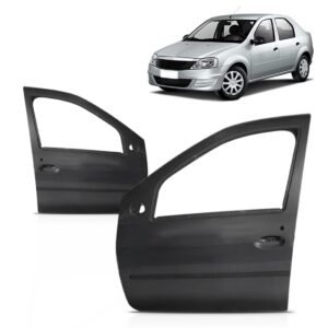 Par Porta Dianteira Logan 2007 2008 2009 2010 2011 2012 2013 Ambos Os Lados Preto