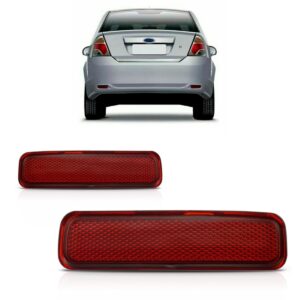 Par Sinaleira Refletor Traseiro Fiesta Sedan 2010 2011 A 14 Vermelho