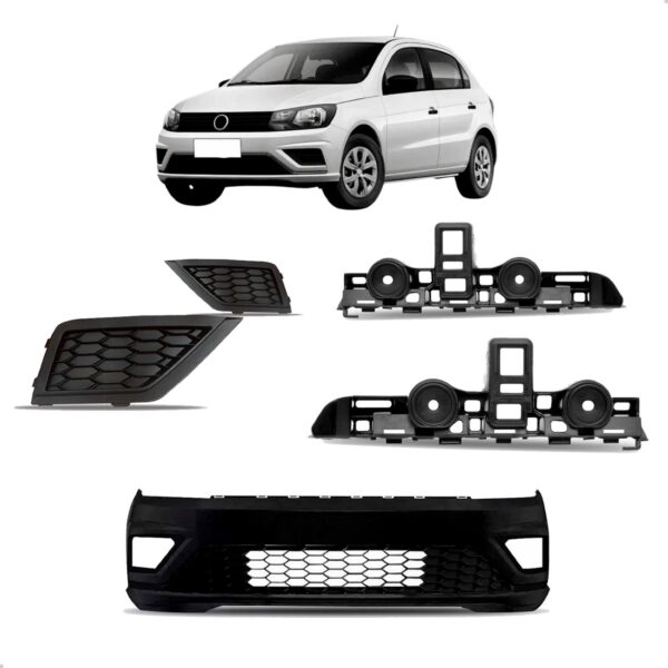 Kit Parachoque Dianteiro Gol Voyage G8 Com Grade Completo