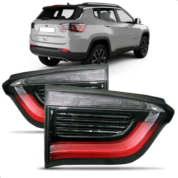 Par Lanterna Porta Malas Compass 2017 18 19 20 2021 Com Led Direito