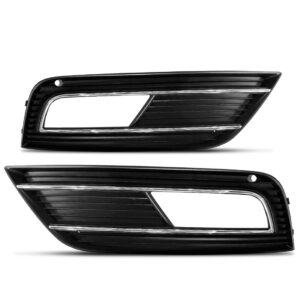 Par Moldura Milha Auxiliar Audi A4 2012 A 2015 Com Furo