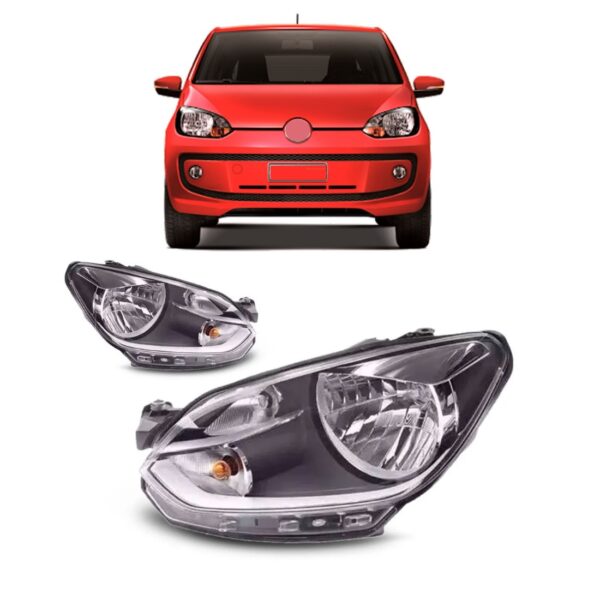 Par Farol Up 2014 2015 2016  Eletrico Manual Com Friso Cinza
