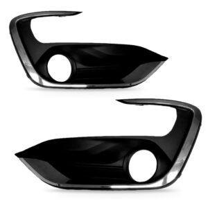 Par Moldura Milha Ka 2019 2020 Com Furo Aro Cromado Preto