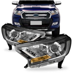 Jogo Farol Ranger 2016 2017 2018 2019 Cromado Com Seta Âmbar