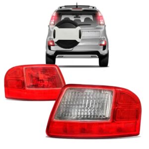 Par Refletor Parachoque Traseiro Aircross 2011 12 13 14 2015 Par Vermelho Branco