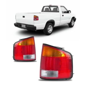 Par Sinaleira Traseira S10 1996 1997 98 1999 2000 Tricolor