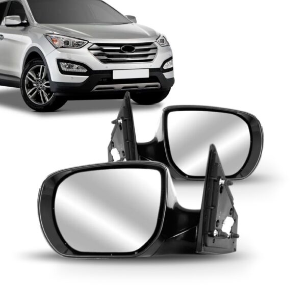 Par Retrovisor Santa Fe 2013 A 14 Elet Ret C/sinaleira Aque