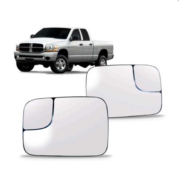 Par Lente Retrovisor Dodge Ram 2002 A 2008 S/ Aquecimento