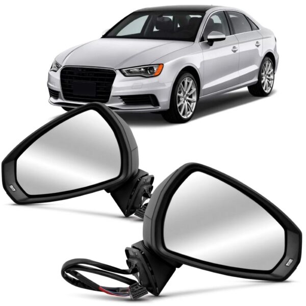 Par Retrovisor Audi A3 13 A 16 Eletrico Termico C/ Sinaleira