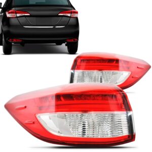 Par Sinaleira Traseira Yaris 2018 19 20 21 22 Canto Com Led
