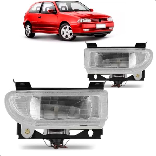 Par Farol Milha Auxiliar Gol 1995 A 1998 Lente Lisa