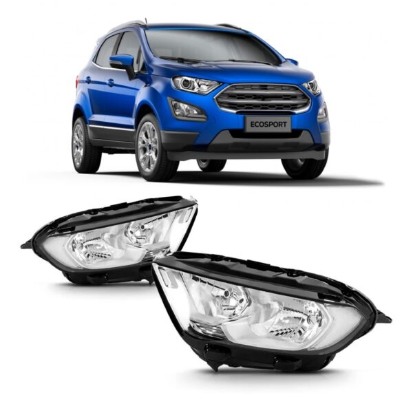 Par Farol Ecosport 2019 2020 Elétrico Com Projetor Sem Led