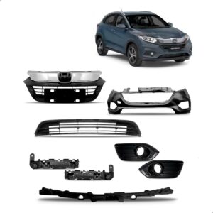 Kit Envolvente + Grade + Moldura Hrv 2019 2020 2021 Novo Preto