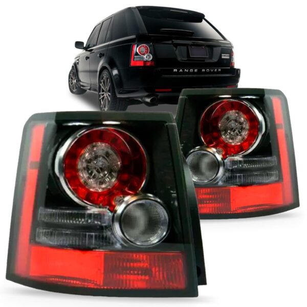 Par Sinaleira Traseira Range Rover Sport 2009 A 2013 Com Led Fumê